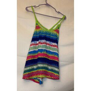 NO BOUNDARIES WOMENS JUNIORS SIZE MEDIUM 7/9 SLEEVELESS TOP SHIRT TANK stripes